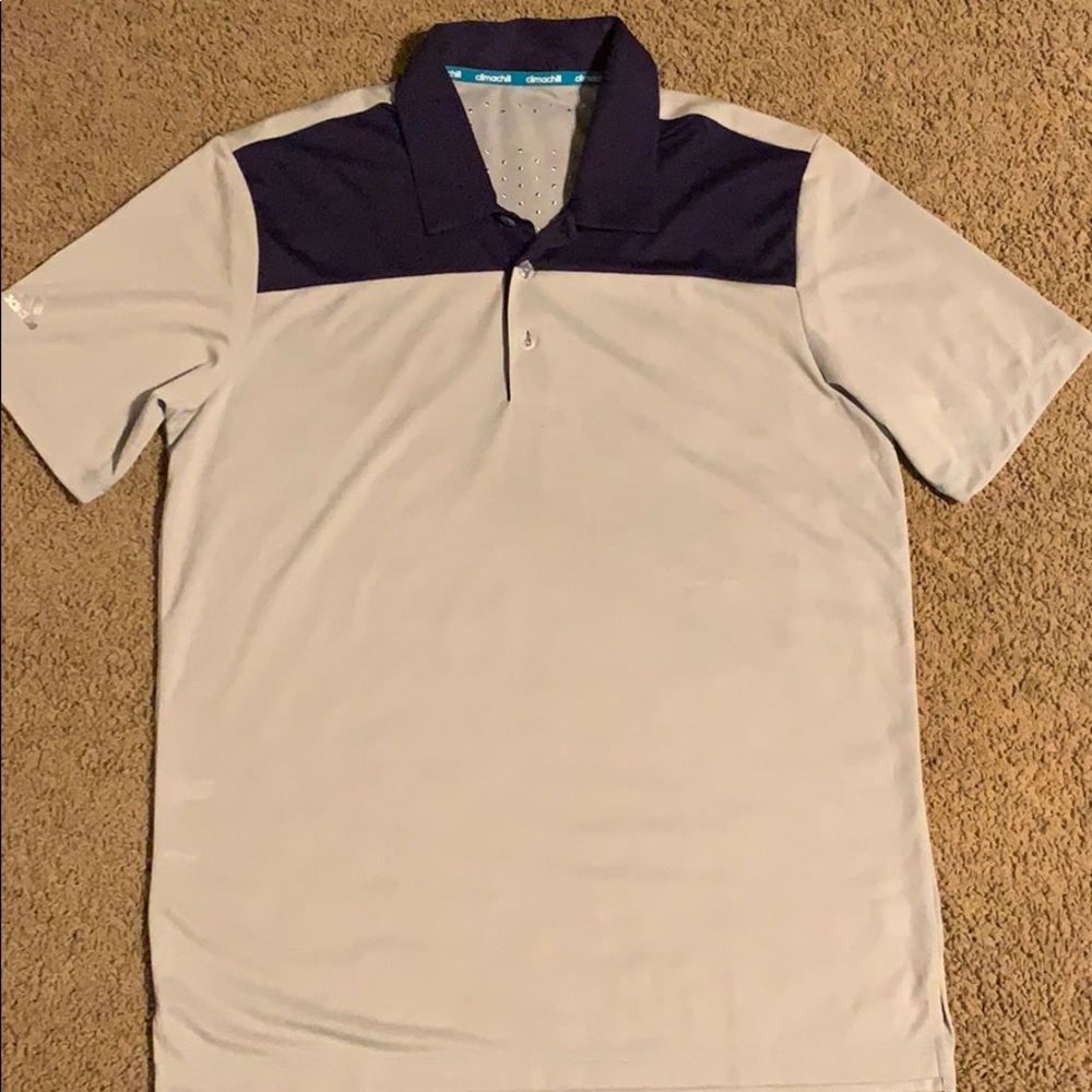 Adidas Climachill Mens Golf Polo Shirt - Grey